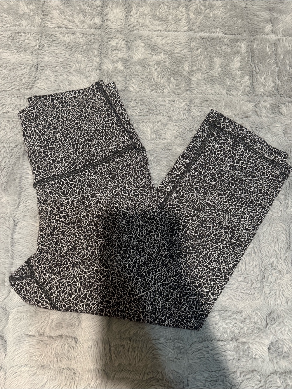 lululemon athletica Black & White Crackle Print Joggers
